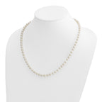 14k 5-6mm White Round Akoya Saltwater Cultured Pearl Necklace