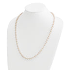 14k 6-7mm White Round Akoya Saltwater Cultured Pearl Necklace