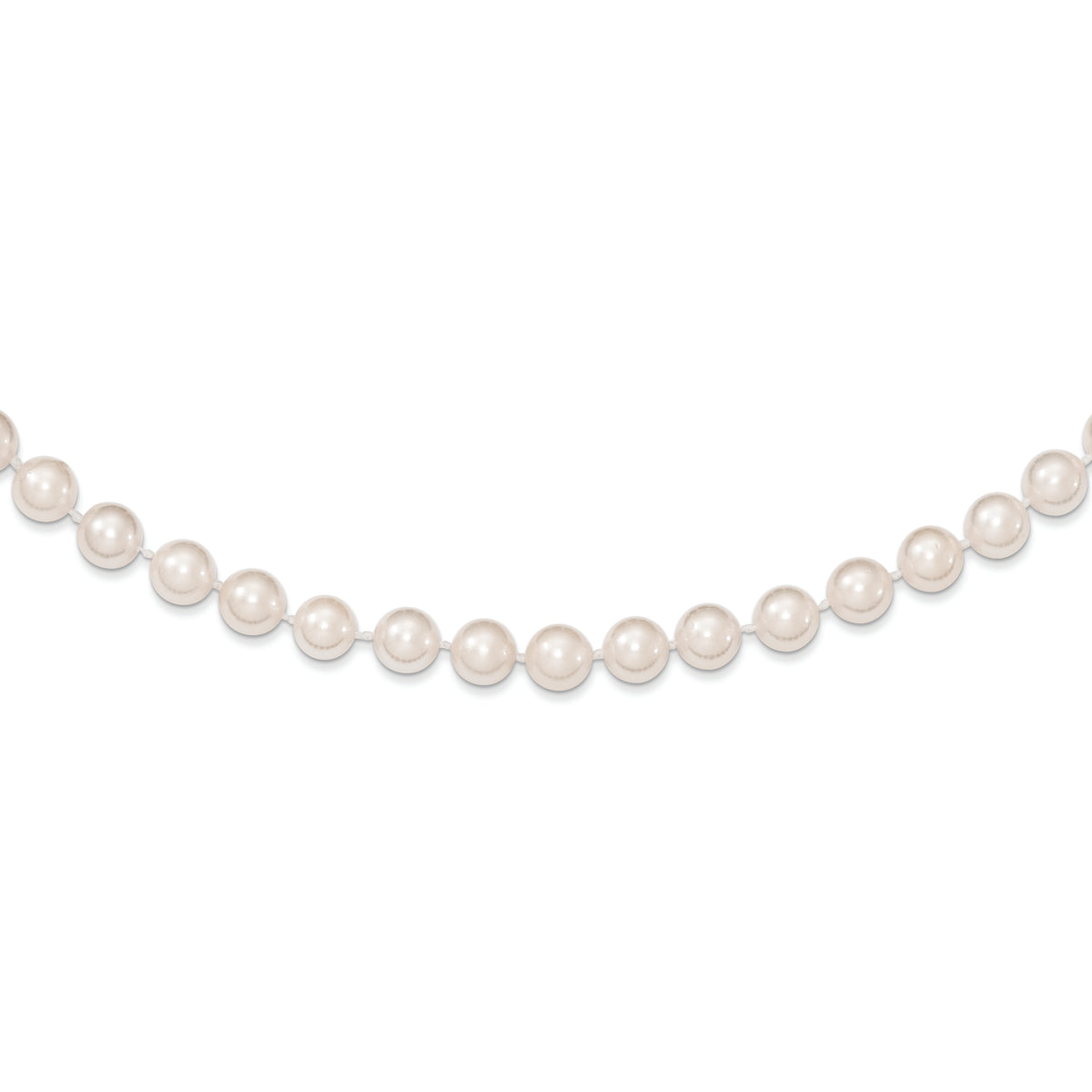 14k 6-7mm White Round Akoya Saltwater Cultured Pearl 7 inch Bracelet