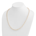14k 7-8mm White Round Akoya Saltwater Cultured Pearl Necklace