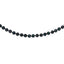 14k White Gold 6-7mm Black Round Akoya Saltwater Cultured Pearl 24 inch Necklace