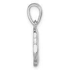 Sterling Silver Rhodium-Plated Polished Anchor Pendant