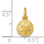 Sterling Silver Vermeil Mini Sand Dollar Charm