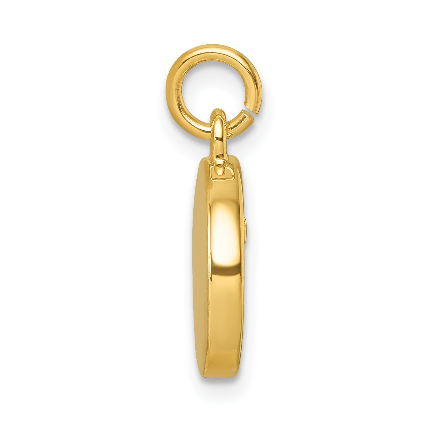 Sterling Silver Vermeil 'Ti' Round Charm Secondary image