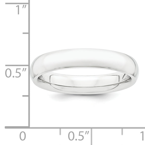 Platinum 4mm Lightweight Comfort-Fit Wedding Band