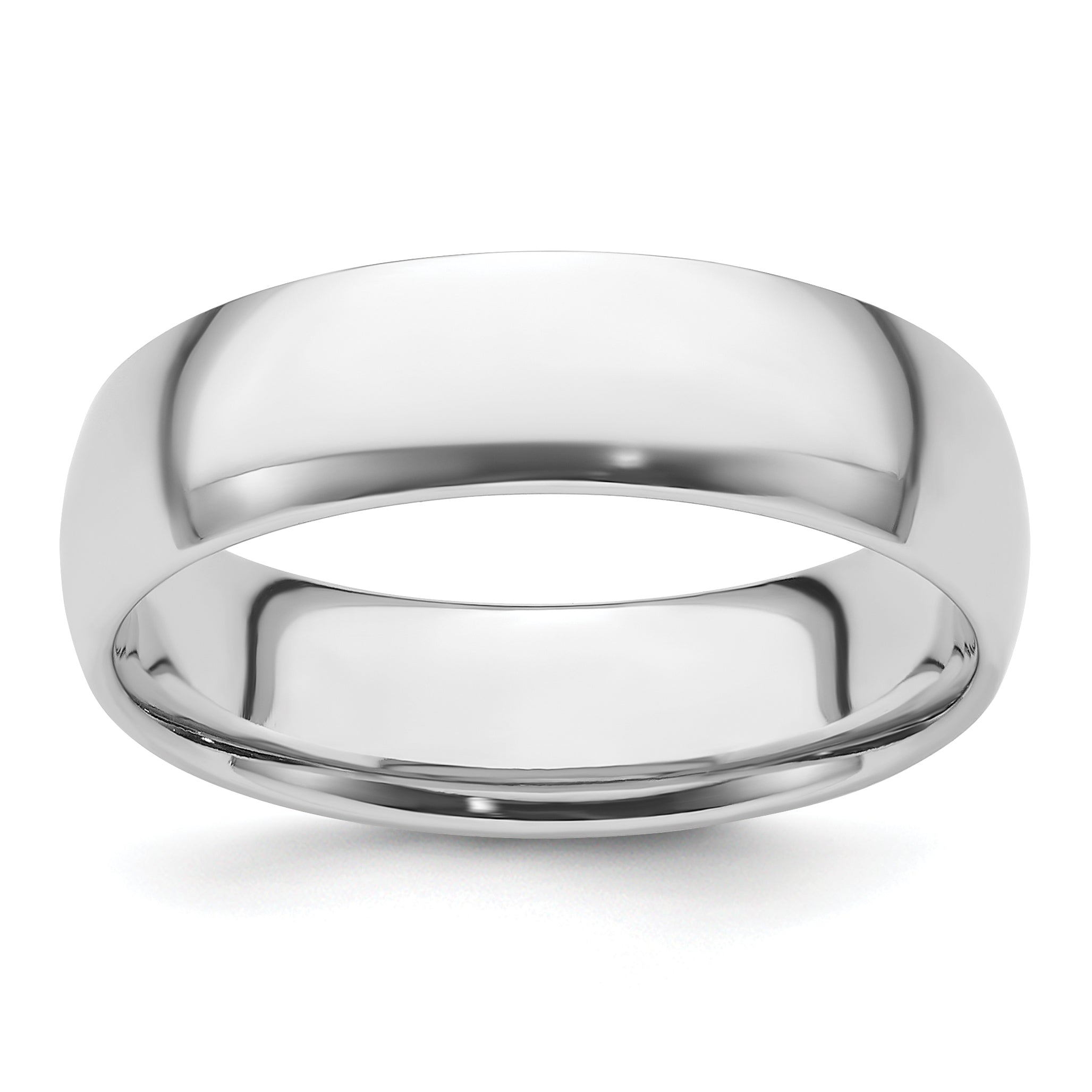 Platinum 6mm Lightweight Comfort-Fit Wedding Band Size 12 Main image