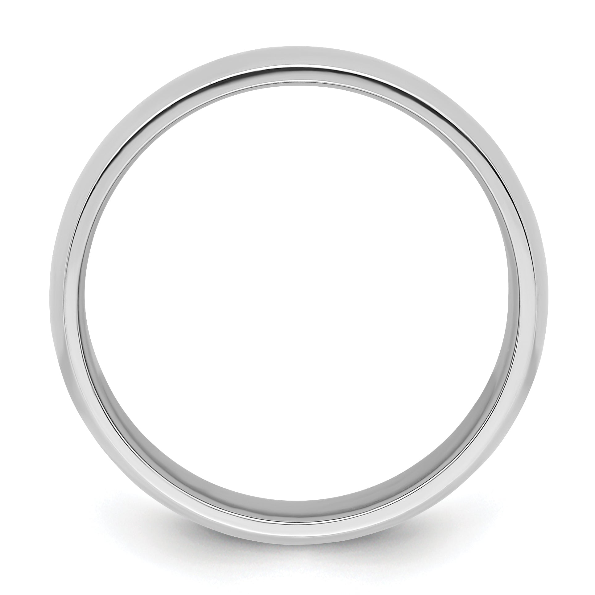 Platinum 8mm Lightweight Comfort-Fit Wedding Band Secondary image
