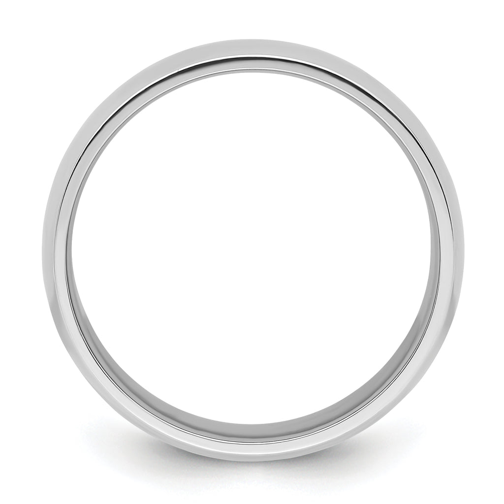 Platinum 8mm Lightweight Comfort-Fit Wedding Band