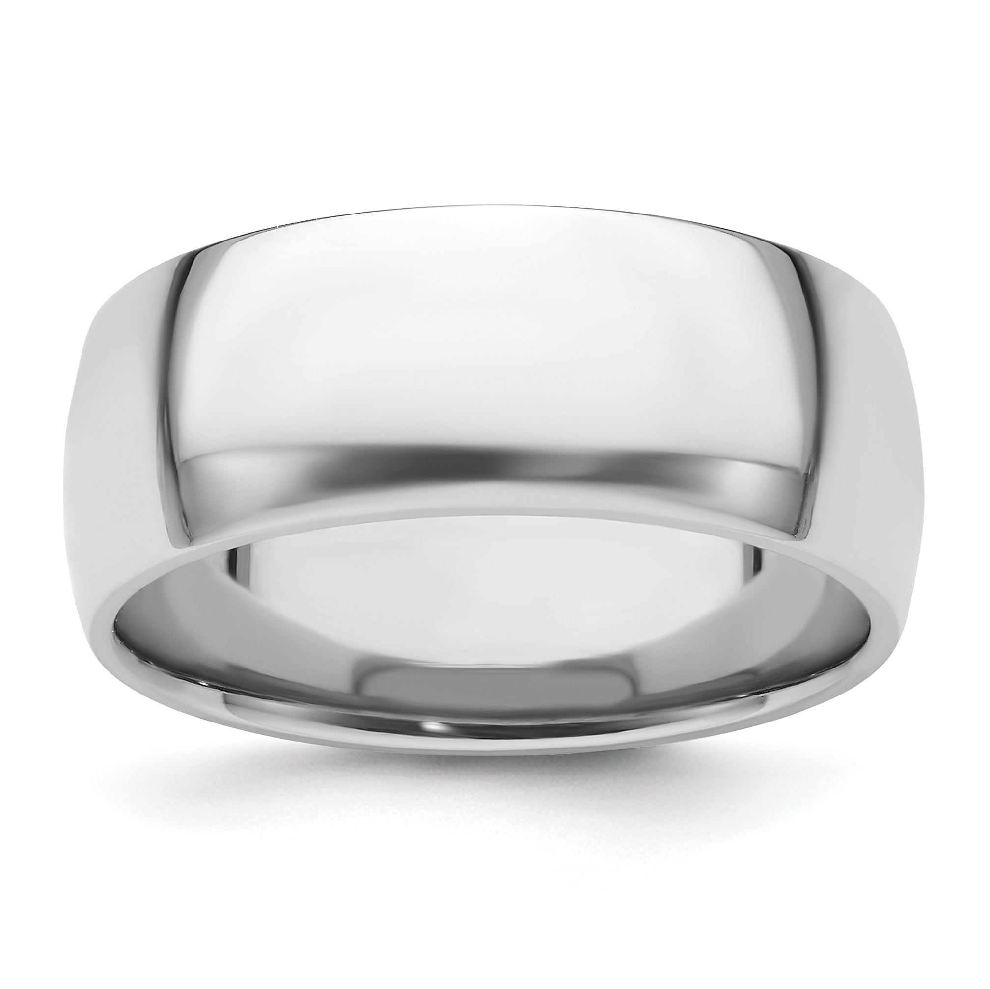 Platinum 8mm Lightweight Comfort-Fit Wedding Band Main image