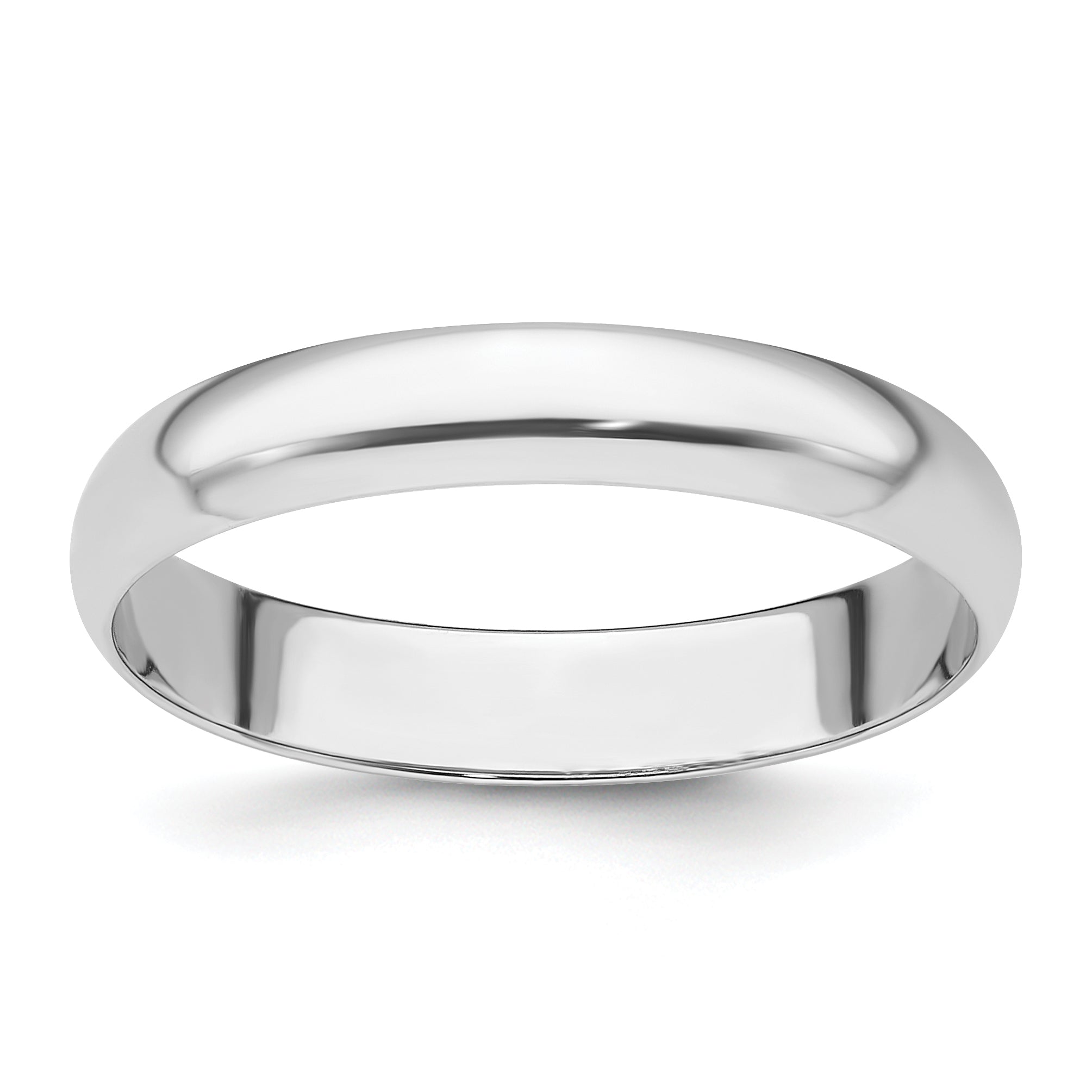 Platinum 4mm Half Round Featherweight Wedding Band Main image