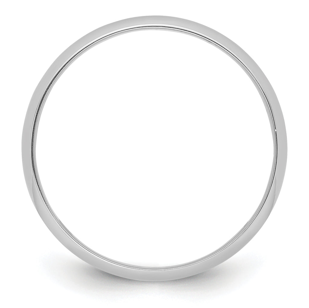Platinum 5mm Half Round Featherweight Wedding Band