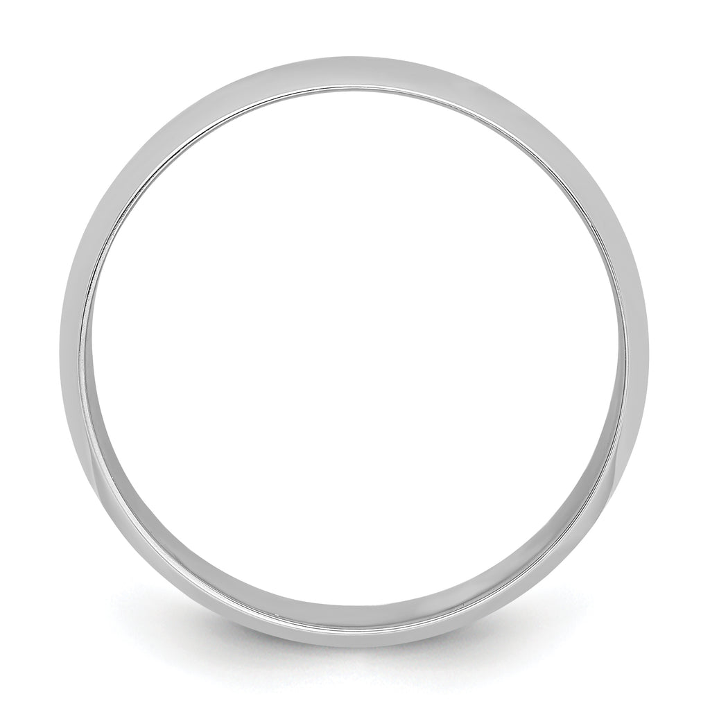 Platinum 8mm Half Round Featherweight Wedding Band