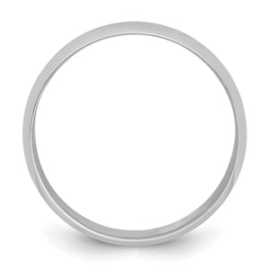 Platinum 8mm Half Round Featherweight Wedding Band