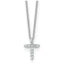 Diamond Cross Necklace in 14K White Gold (1/6 ct. tw.) - Sophia Jewelers