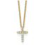 Diamond Cross Necklace in 14K Yellow Gold (1/6 ct. tw.) - Sophia Jewelers
