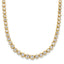 14k 3 carat Lab Grown Diamond VS/SI+ G+ 16 inch with a 2 inch extension Graduated Bezel Set Tennis Necklace