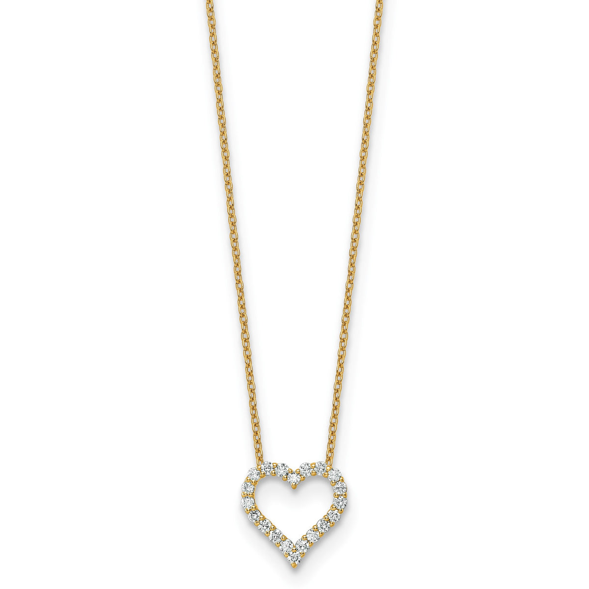 Diamond Cross Necklace in 14K Yellow Gold (1/3 ct. tw.) - Sophia Jewelers Main image