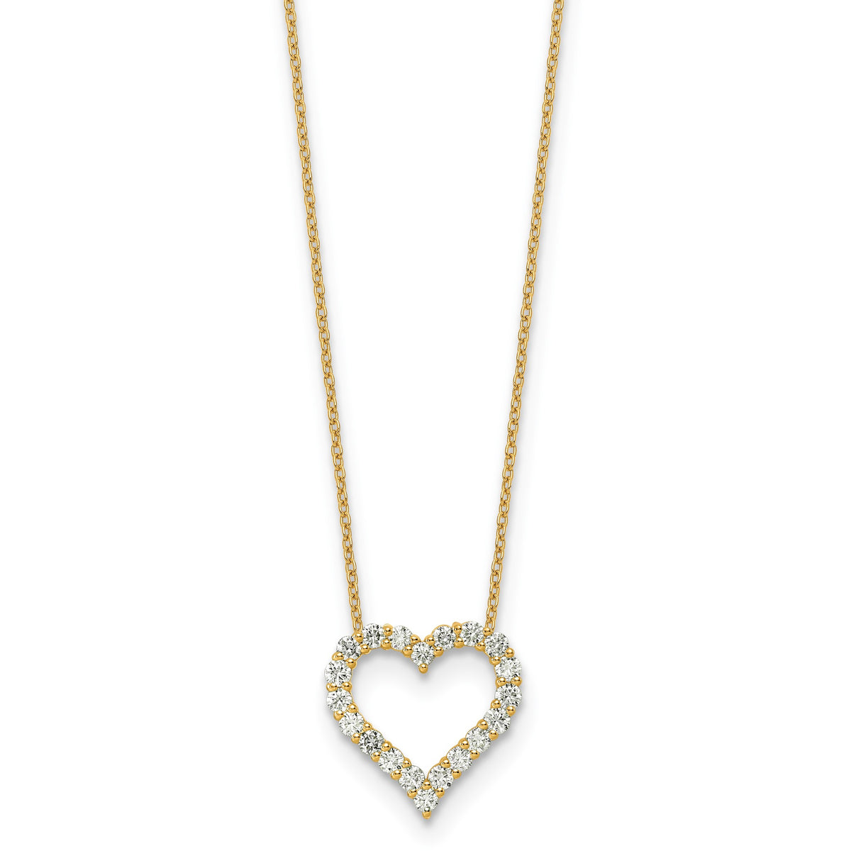 Diamond Cross Necklace in 14K Yellow Gold (3/4 ct. tw.) - Sophia Jewelers Main image
