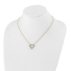Lab-Grown Diamond Hearts Necklace in 14K Yellow Gold, 2.3mm (1 ct. tw.), 18 Inch - Sophia Jewelers