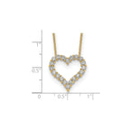 Lab-Grown Diamond Hearts Necklace in 14K Yellow Gold, 2.3mm (1 ct. tw.), 18 Inch - Sophia Jewelers
