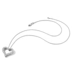 Lab-Grown Diamond Hearts Necklace in 14K Rose Gold, 2.3mm (1 ct. tw.), 18 Inch - Sophia Jewelers