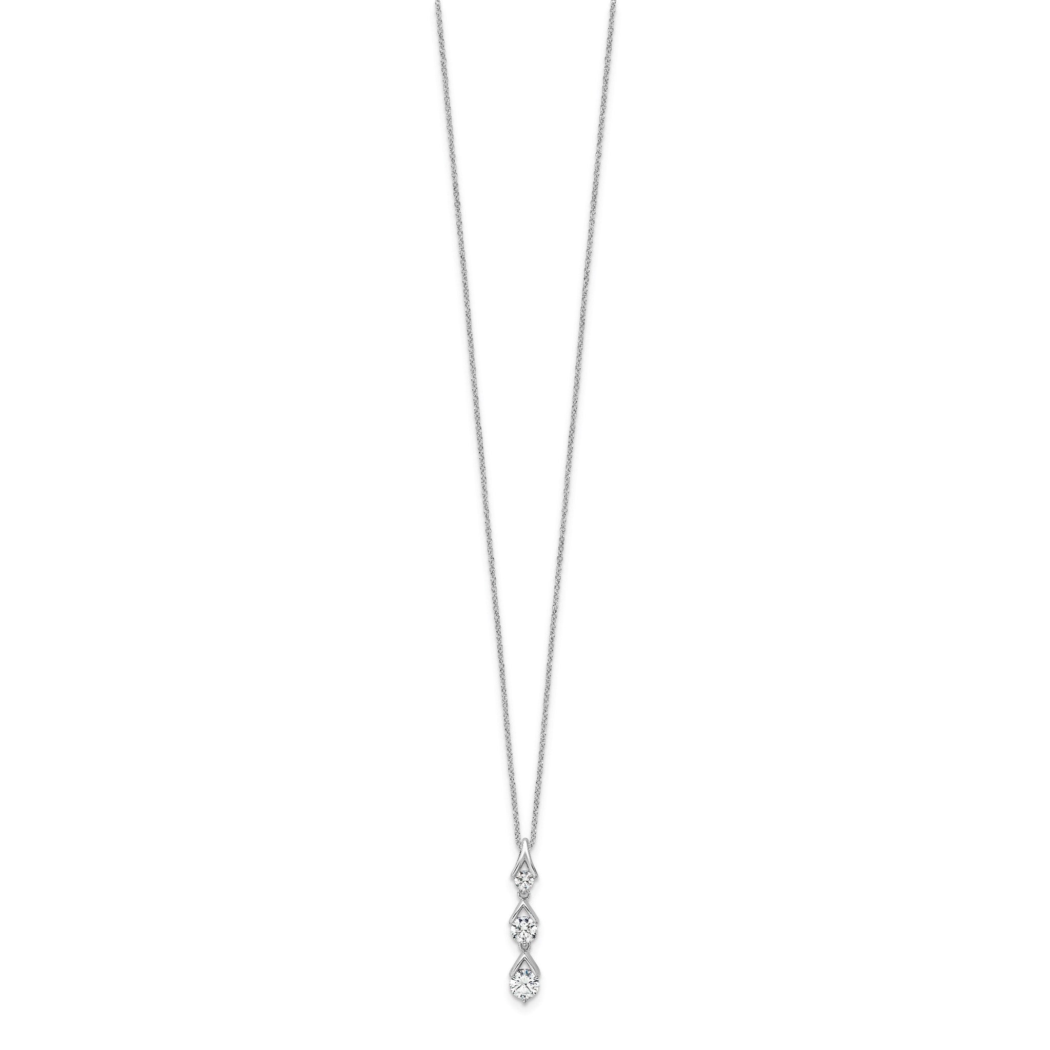 Lab-Grown Diamond Necklace in 14K White Gold, 4.9mm (1 ct. tw.), 18 Inch Secondary image