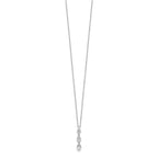 Lab-Grown Diamond Necklace in 14K White Gold, 4.9mm (1 ct. tw.), 18 Inch - Sophia Jewelers