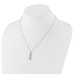 Lab-Grown Diamond Necklace in 14K White Gold, 4.9mm (1 ct. tw.), 18 Inch - Sophia Jewelers