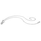Lab-Grown Diamond Necklace in 14K White Gold, 4.9mm (1 ct. tw.), 18 Inch - Sophia Jewelers