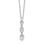 Lab-Grown Diamond Necklace in 14K White Gold, 4.9mm (1 ct. tw.), 18 Inch - Sophia Jewelers