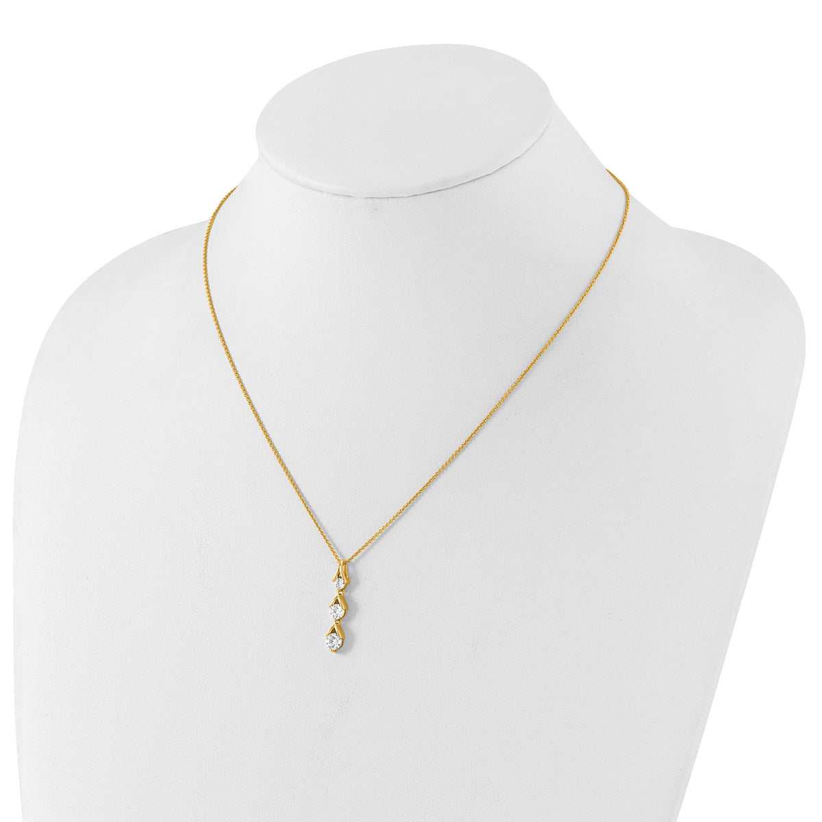 Lab-Grown Diamond Necklace in 14K Yellow Gold, 4.9mm (1 ct. tw.), 18 Inch - Sophia Jewelers