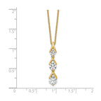 Lab-Grown Diamond Necklace in 14K Yellow Gold, 4.9mm (1 ct. tw.), 18 Inch - Sophia Jewelers
