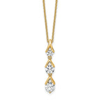 Lab-Grown Diamond Necklace in 14K Yellow Gold, 4.9mm (1 ct. tw.), 18 Inch - Sophia Jewelers