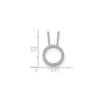 Lab-Grown Diamond Eternity Necklace in 14K White Gold (1/4 ct. tw.), 18 Inch - Sophia Jewelers