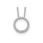 Lab-Grown Diamond Eternity Necklace in 14K White Gold (1/4 ct. tw.), 18 Inch - Sophia Jewelers