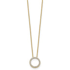 Lab-Grown Diamond Eternity Necklace in 14K Yellow Gold (1/4 ct. tw.), 18 Inch - Sophia Jewelers