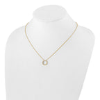Lab-Grown Diamond Eternity Necklace in 14K Yellow Gold (1/4 ct. tw.), 18 Inch - Sophia Jewelers