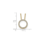 Lab-Grown Diamond Eternity Necklace in 14K Yellow Gold (1/4 ct. tw.), 18 Inch - Sophia Jewelers