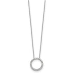 Lab-Grown Diamond Eternity Necklace in 14K White Gold (1/2 ct. tw.), 18 Inch - Sophia Jewelers