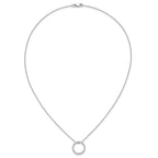 Lab-Grown Diamond Eternity Necklace in 14K White Gold (1/2 ct. tw.), 18 Inch - Sophia Jewelers