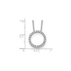 Lab-Grown Diamond Eternity Necklace in 14K White Gold (1/2 ct. tw.), 18 Inch - Sophia Jewelers
