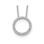 Lab-Grown Diamond Eternity Necklace in 14K White Gold (1/2 ct. tw.), 18 Inch - Sophia Jewelers