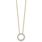 Lab-Grown Diamond Eternity Necklace in 14K Yellow Gold (1/2 ct. tw.), 18 Inch - Sophia Jewelers