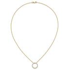 Lab-Grown Diamond Eternity Necklace in 14K Yellow Gold (1/2 ct. tw.), 18 Inch - Sophia Jewelers
