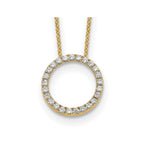Lab-Grown Diamond Eternity Necklace in 14K Yellow Gold (1/2 ct. tw.), 18 Inch - Sophia Jewelers