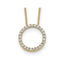 Lab-Grown Diamond Eternity Necklace in 14K Yellow Gold (1/2 ct. tw.), 18 Inch - Sophia Jewelers