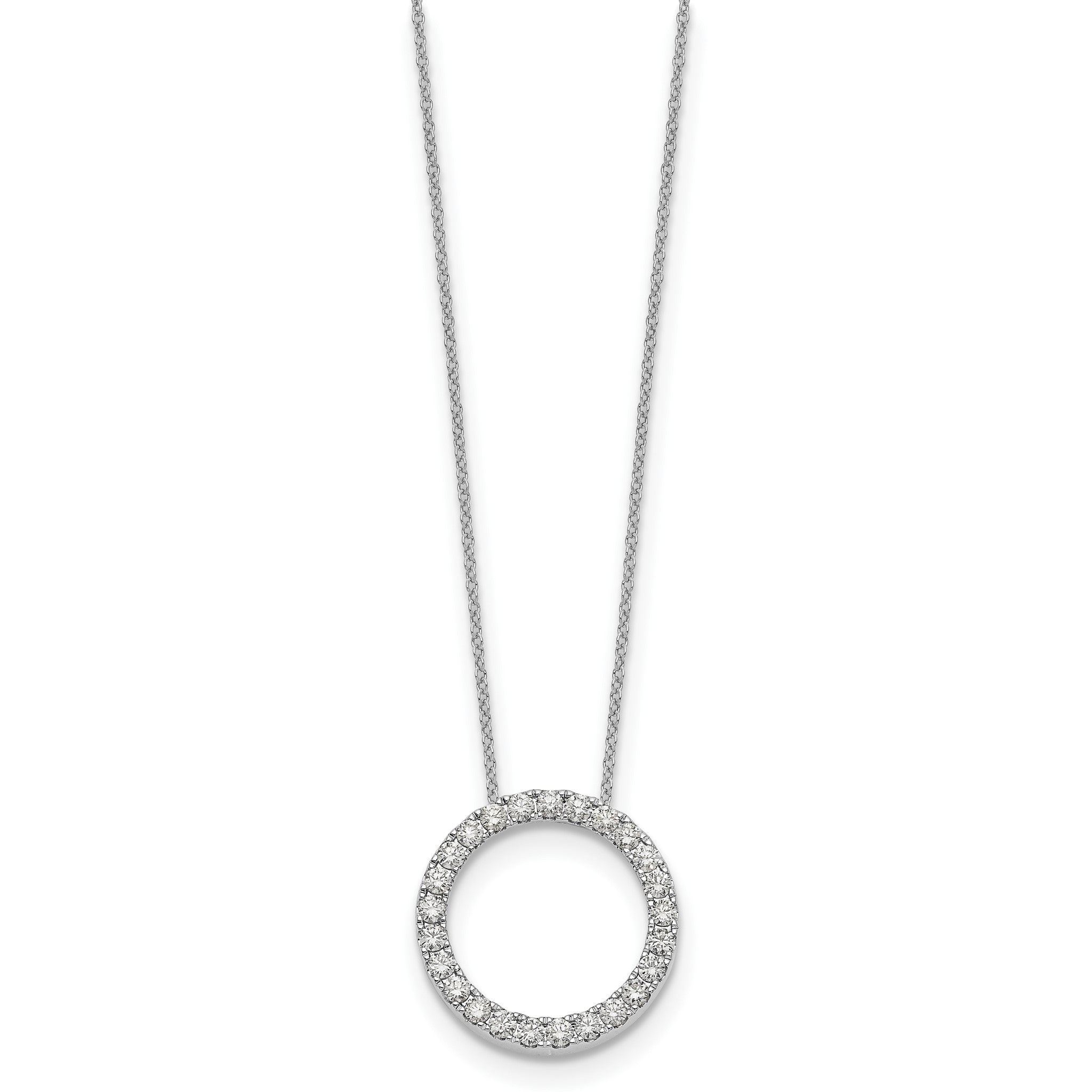 Lab-Grown Diamond Eternity Necklace in 14K White Gold (1 ct. tw.), 18 Inch Secondary image