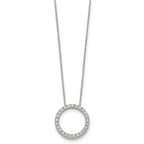 Lab-Grown Diamond Eternity Necklace in 14K White Gold (1 ct. tw.), 18 Inch - Sophia Jewelers