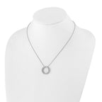 Lab-Grown Diamond Eternity Necklace in 14K White Gold (1 ct. tw.), 18 Inch - Sophia Jewelers