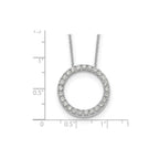 Lab-Grown Diamond Eternity Necklace in 14K White Gold (1 ct. tw.), 18 Inch - Sophia Jewelers